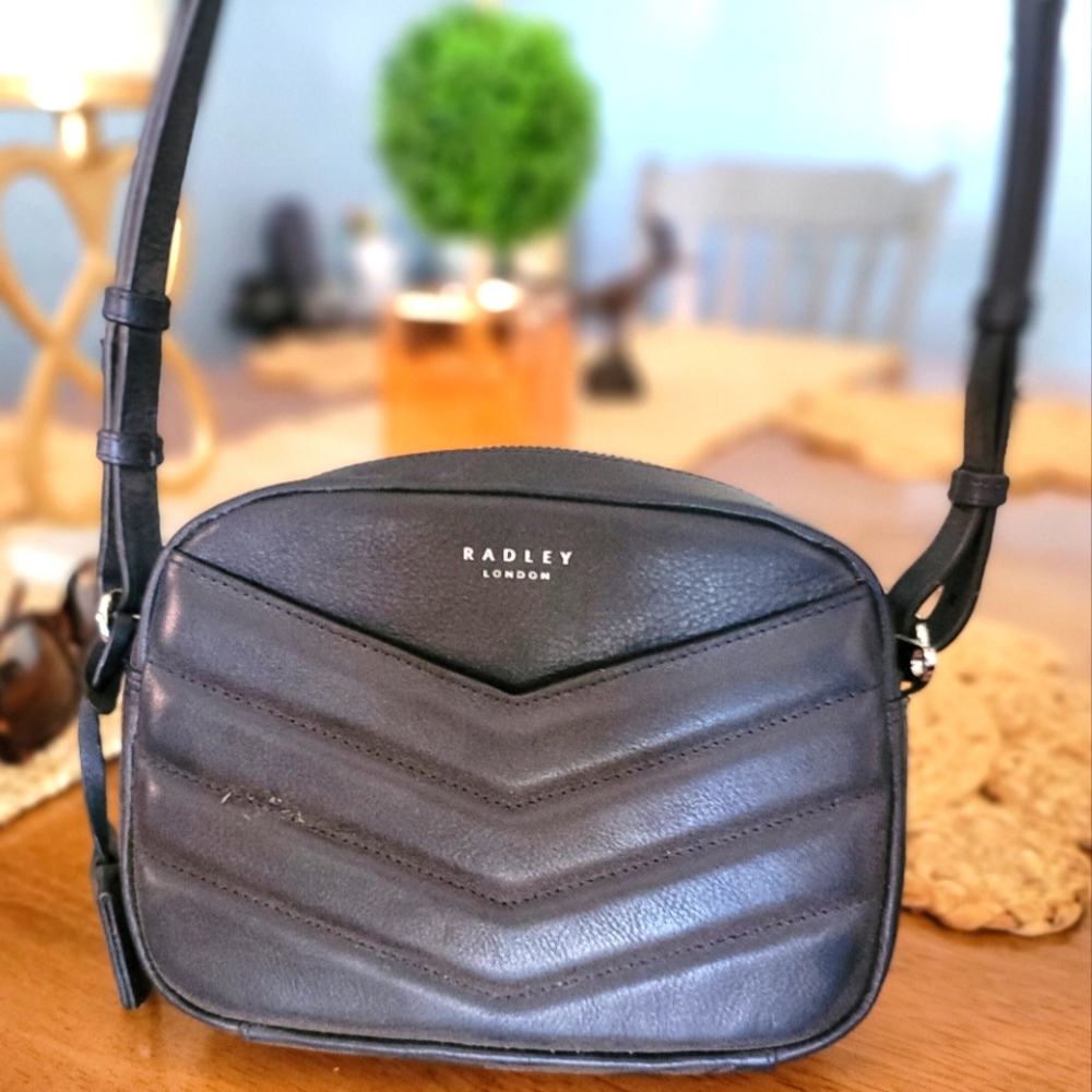 Radley London Black Quilted Crossbody Bag